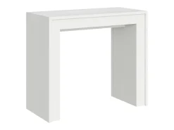 ITAMOBY Mesa consola extensível 90x42/198 cm Mia Small Cinza Branca^ Consola