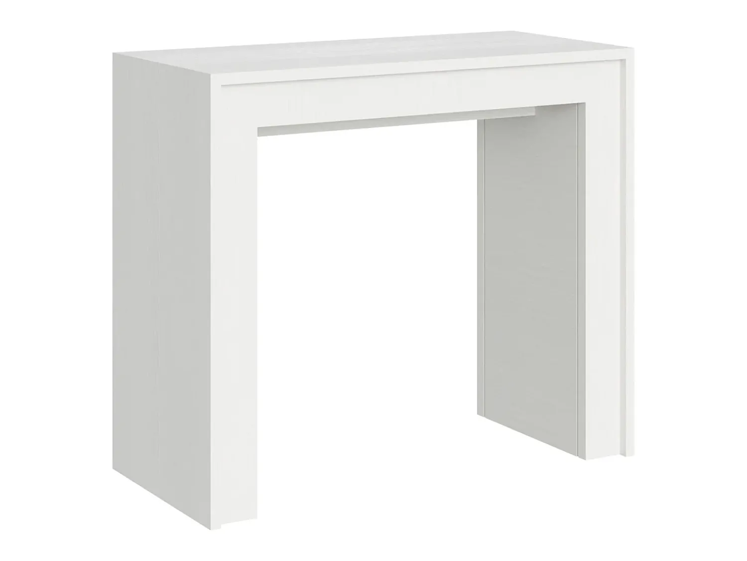 ITAMOBY Mesa consola extensível 90x42/198 cm Mia Small Cinza Branca^ Consola