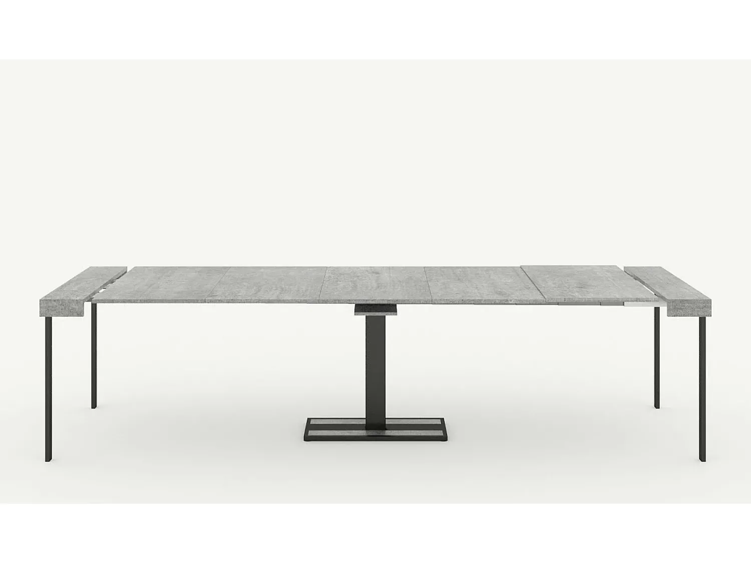 Hot ITAMOBY Mesa consola extensível 90x40/300 cm Capital Nogueira quadro Antracite Natural escuro