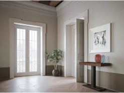 Hot ITAMOBY Mesa consola extensível 90x40/300 cm Capital Nogueira quadro Antracite Natural escuro