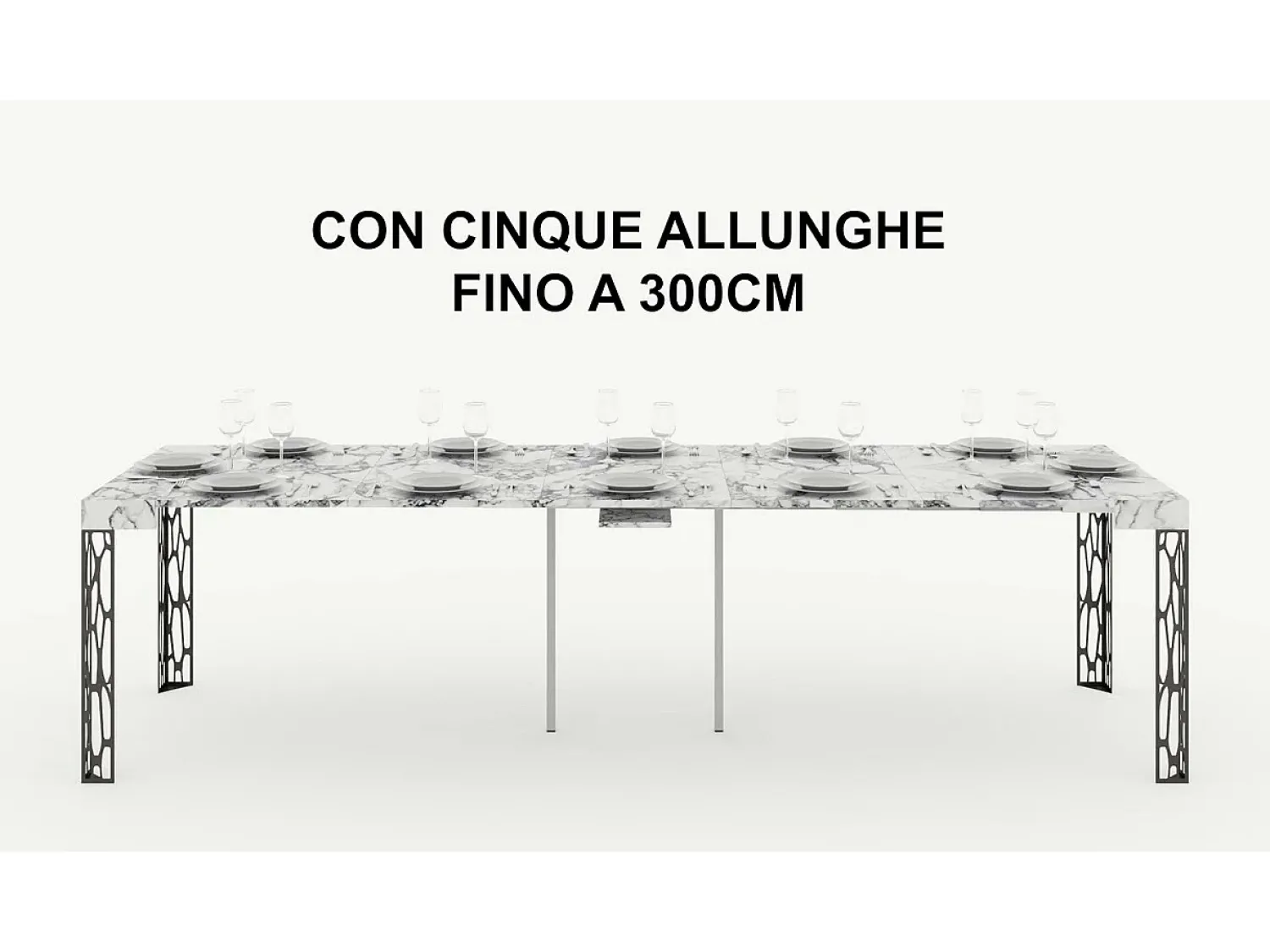 Consola|ITAMOBY Mesa consola extensível 90x40/196 cm Ghibli Small Nogueira quadro Antracite Natural escuro