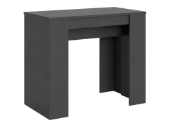 Consola*ITAMOBY Mesa consola extensível 90x48/308 cm Basic Antracite Espatulado Cinzento