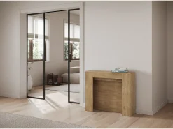 Sale ITAMOBY Mesa consola extensível 90x25/211 cm Kiba Carvalho Natural extensões internas Castanho
