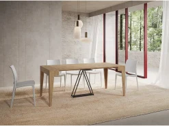 Ityhome Mesa consola extensível 90x42/198 cm Zima Small carvalho natural^ Consola