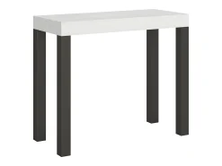 Consola*ITAMOBY Mesa consola extensível 90x40/300 cm Everyday Cinza Branca quadro Antracite Branco