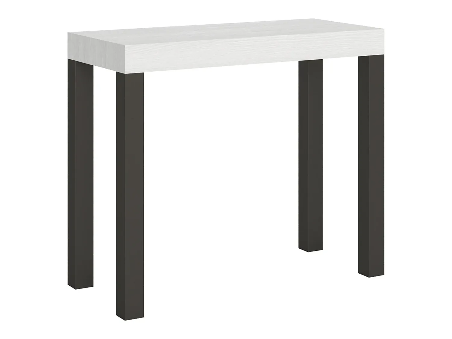 Consola*ITAMOBY Mesa consola extensível 90x40/300 cm Everyday Cinza Branca quadro Antracite Branco