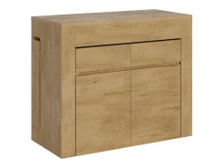 Sale ITAMOBY Mesa consola extensível 90x42/302 cm Evolve Carvalho Natural extensões internas com banco inferior e superior Castanho