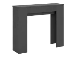 Outlet ITAMOBY Mesa consola extensível 90x25/181 cm Slick Antracite Espatulado Cinzento
