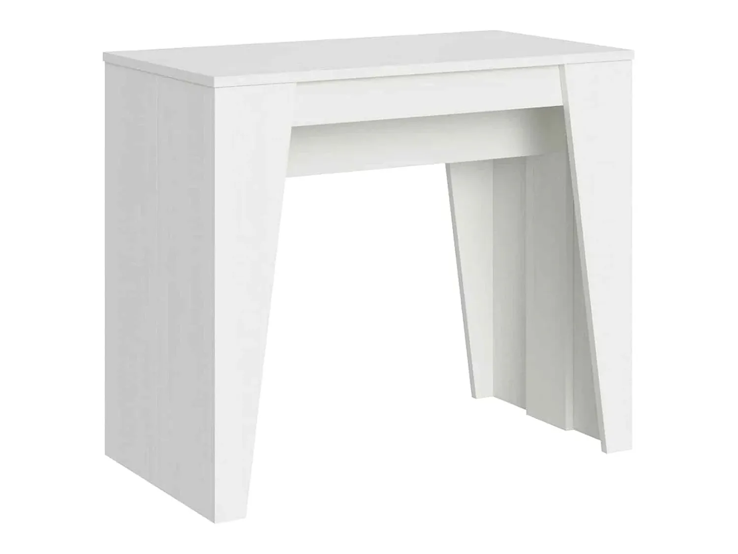 Ityhome Mesa consola extensível 90x48/204 cm Anvar Small cinza branca^ Consola