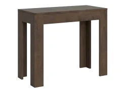 Discount Ityhome Mesa consola extensível 90x42/198 cm Bora Small nogueira Castanho