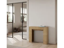 Consola*ITAMOBY Mesa consola extensível 90x25/181 cm Slick Carvalho Natural Castanho