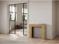 Consola*ITAMOBY Mesa consola extensível 90x25/181 cm Slick Carvalho Natural Castanho