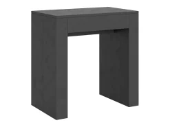 Consola|ITAMOBY Mesa consola extensível 78x47/299 cm Allin Antracite Espatulado extensões internas Cinzento