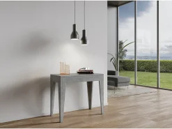 Consola|ITAMOBY Mesa consola extensível 90x42/302 cm Isotta Cimento Cinzento