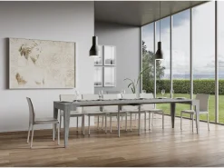 Consola|ITAMOBY Mesa consola extensível 90x42/302 cm Isotta Cimento Cinzento