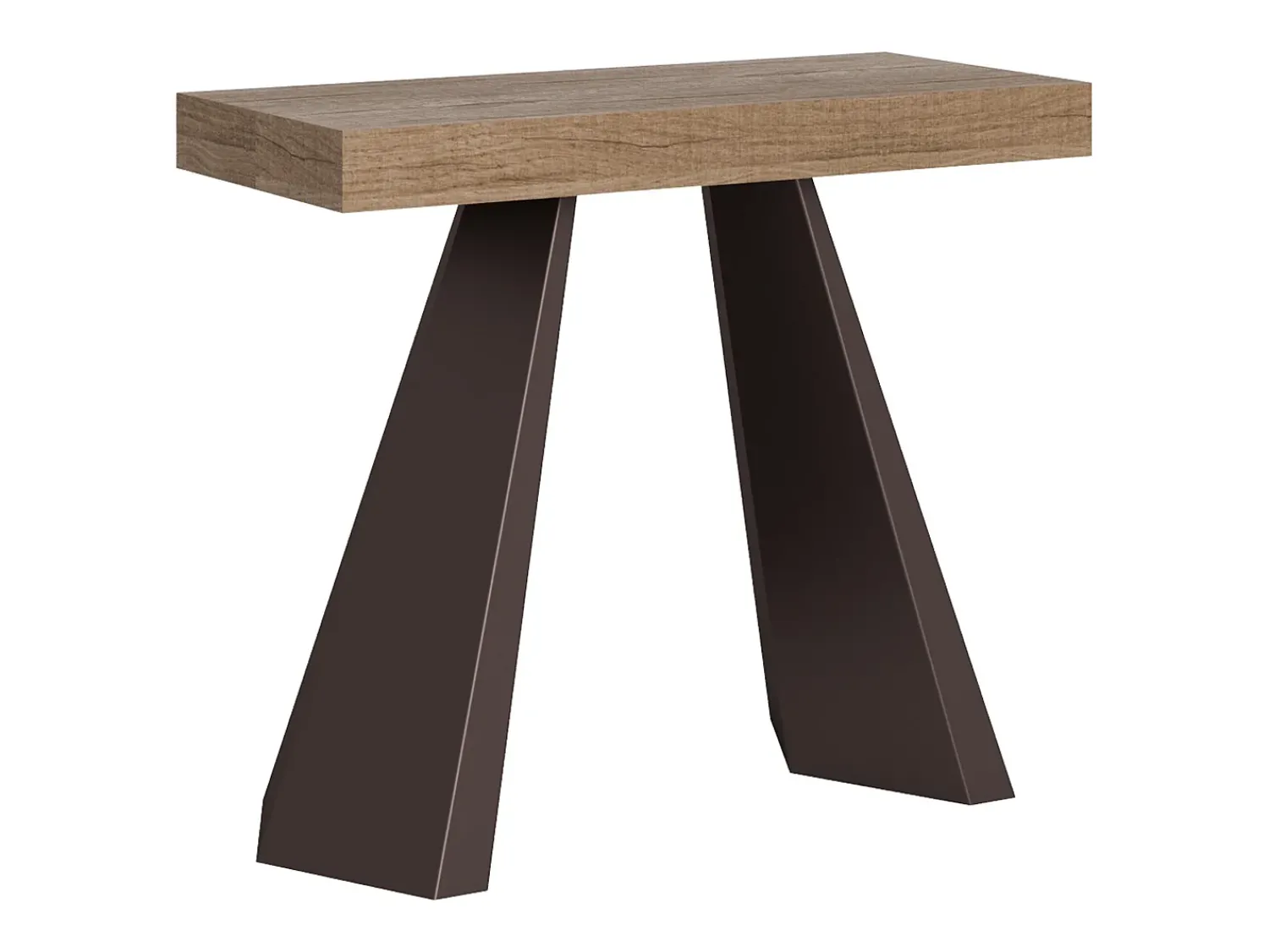 Consola*ITAMOBY Mesa consola extensível 90x40/300 cm Diamante Premium Carvalho Natural quadro Urso Natural claro