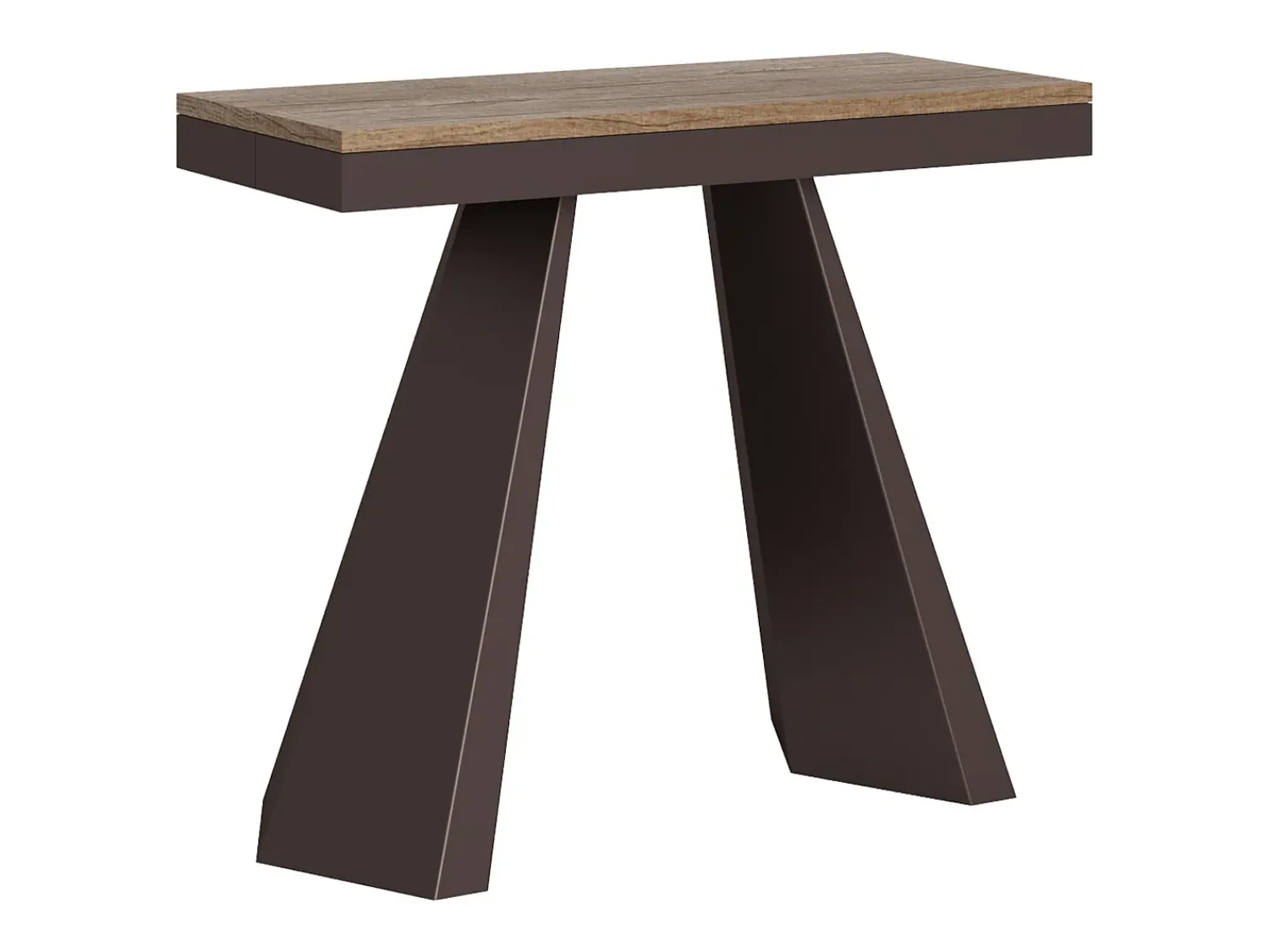 Consola*ITAMOBY Mesa consola extensível 90x40/300 cm Diamante Evolution Carvalho Natural quadro Urso Natural claro