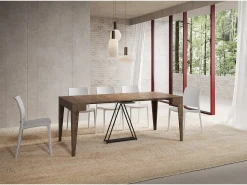Ityhome Mesa consola extensível 90x42/302 cm Zima nogueira^ Consola