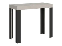 ITAMOBY Mesa consola extensível 90x40/300 cm Linea Cachemira quadro Antracite^ Consola