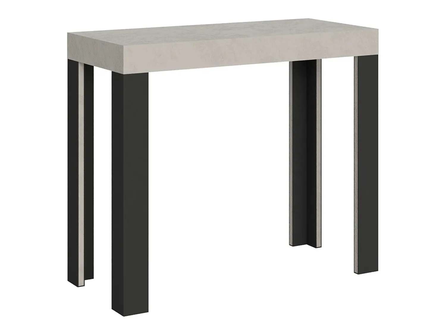 ITAMOBY Mesa consola extensível 90x40/300 cm Linea Cachemira quadro Antracite^ Consola