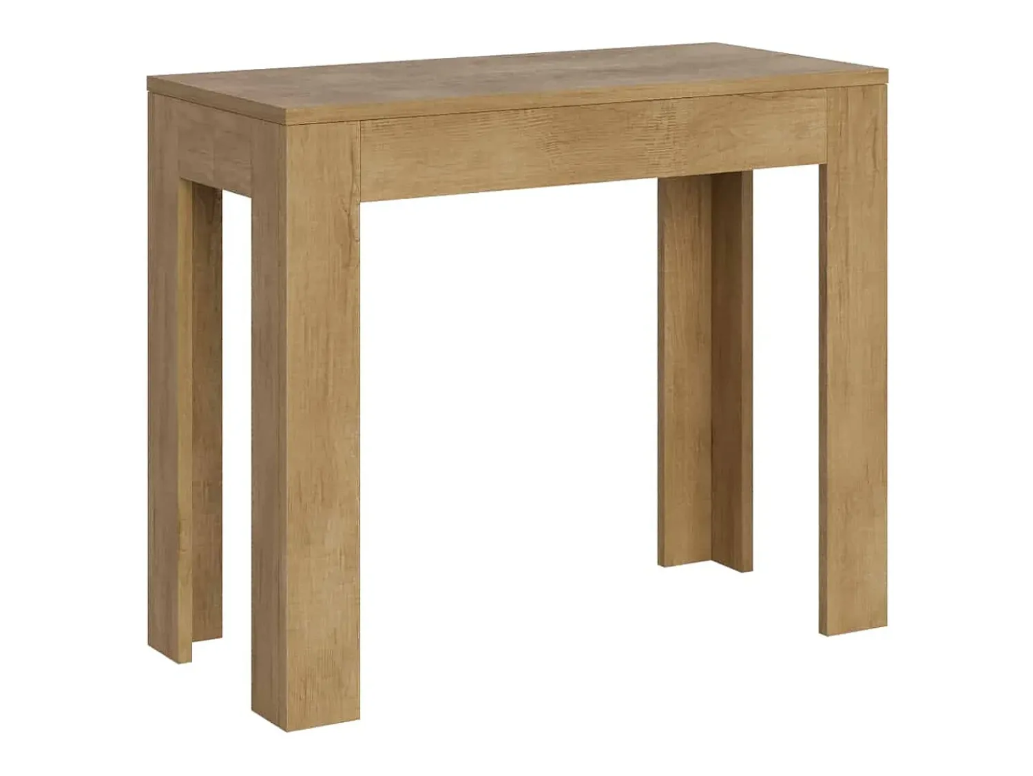Ityhome Mesa consola extensível 90x42/198 cm Bora Small carvalho natural^ Consola