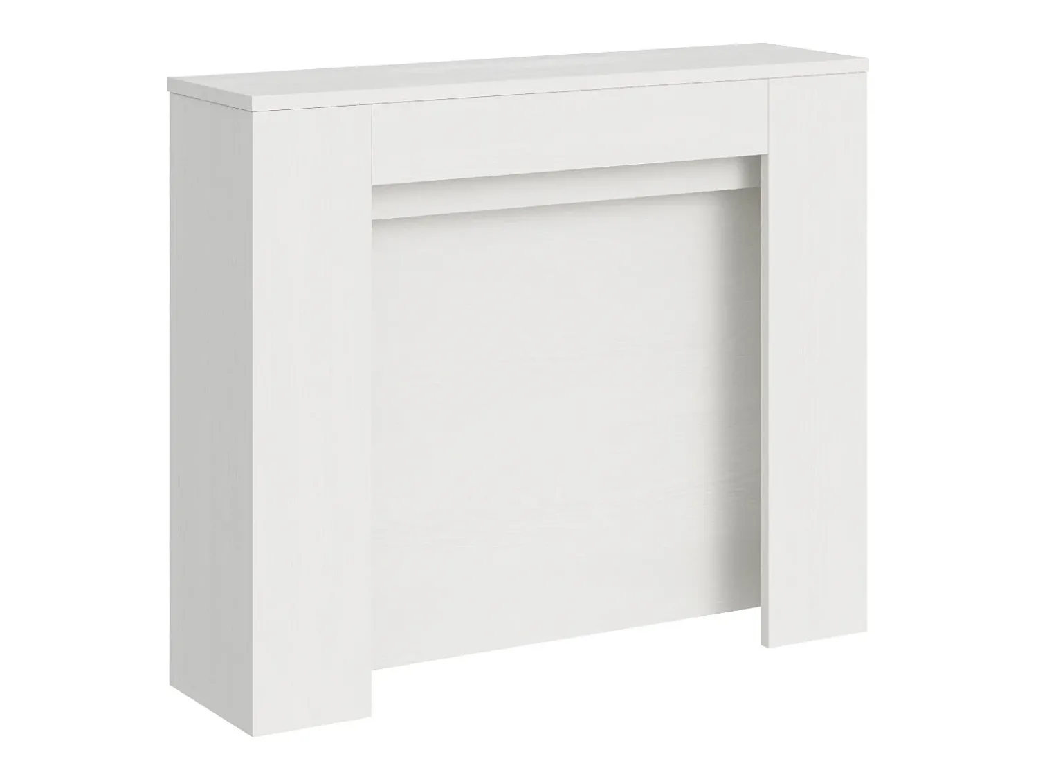 ITAMOBY Mesa consola extensível 90x25/211 cm Kiba Cinza Branca extensões internas^ Consola