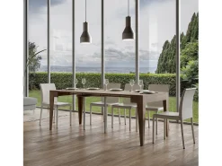 Consola|ITAMOBY Mesa consola extensível 90x42/302 cm Isotta Nogueira Natural escuro