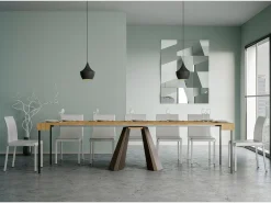 Clearance ITAMOBY Mesa consola extensível 90x40/300 cm Diamante Carvalho Natural quadro Urso Natural claro