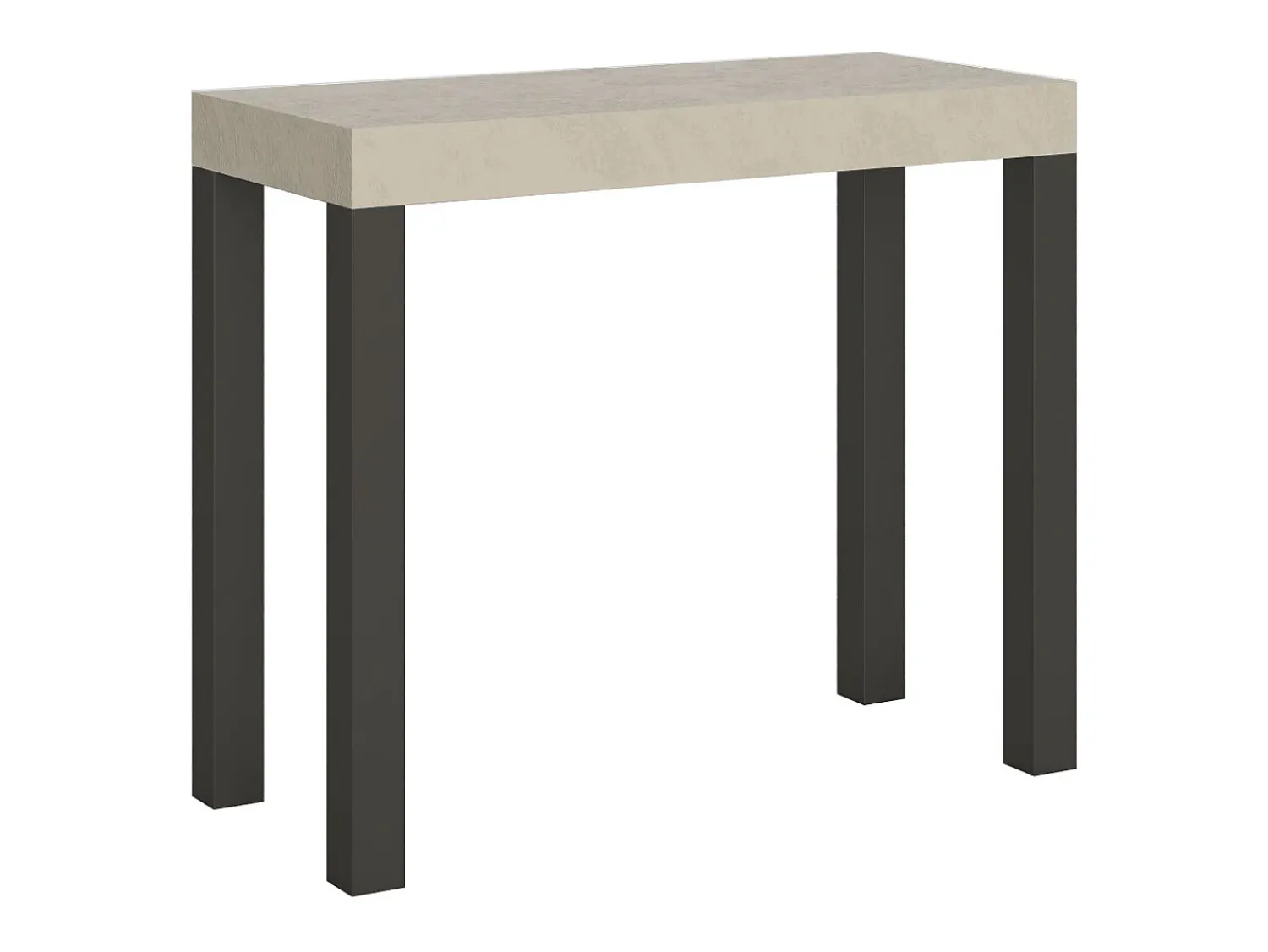 Consola|ITAMOBY Mesa consola extensível 90x40/196 cm Everyday Small Cachemira quadro Antracite Cinzento
