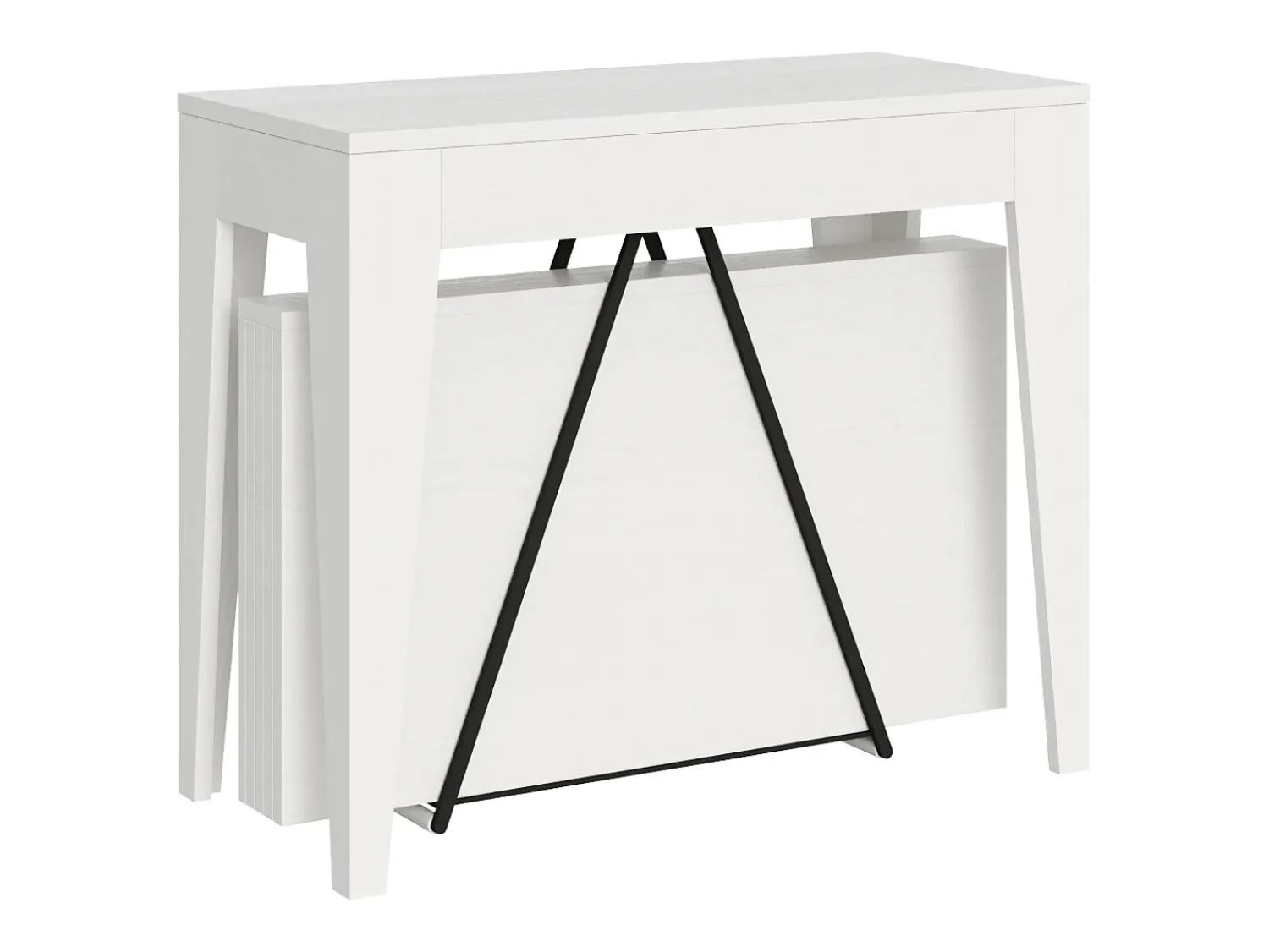 Sale Ityhome Mesa consola extensível 90x42/198 cm Zima Small cinza branca Branco