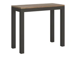 Consola*ITAMOBY Mesa consola extensível 90x40/196 cm Everyday Small Evolution Carvalho Natural quadro Antracite Natural claro