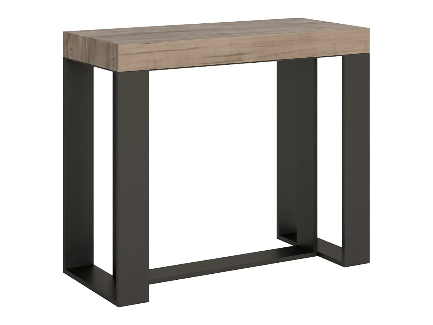 Consola|ITAMOBY Mesa consola extensível 90x40/196 cm Futura Small Carvalho Natural quadro Antracite Natural claro