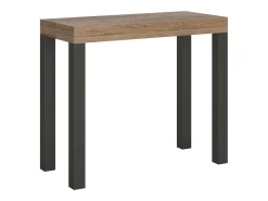 Best ITAMOBY Mesa consola extensível 90x40/300 cm Everyday Carvalho Natural quadro Antracite Natural claro