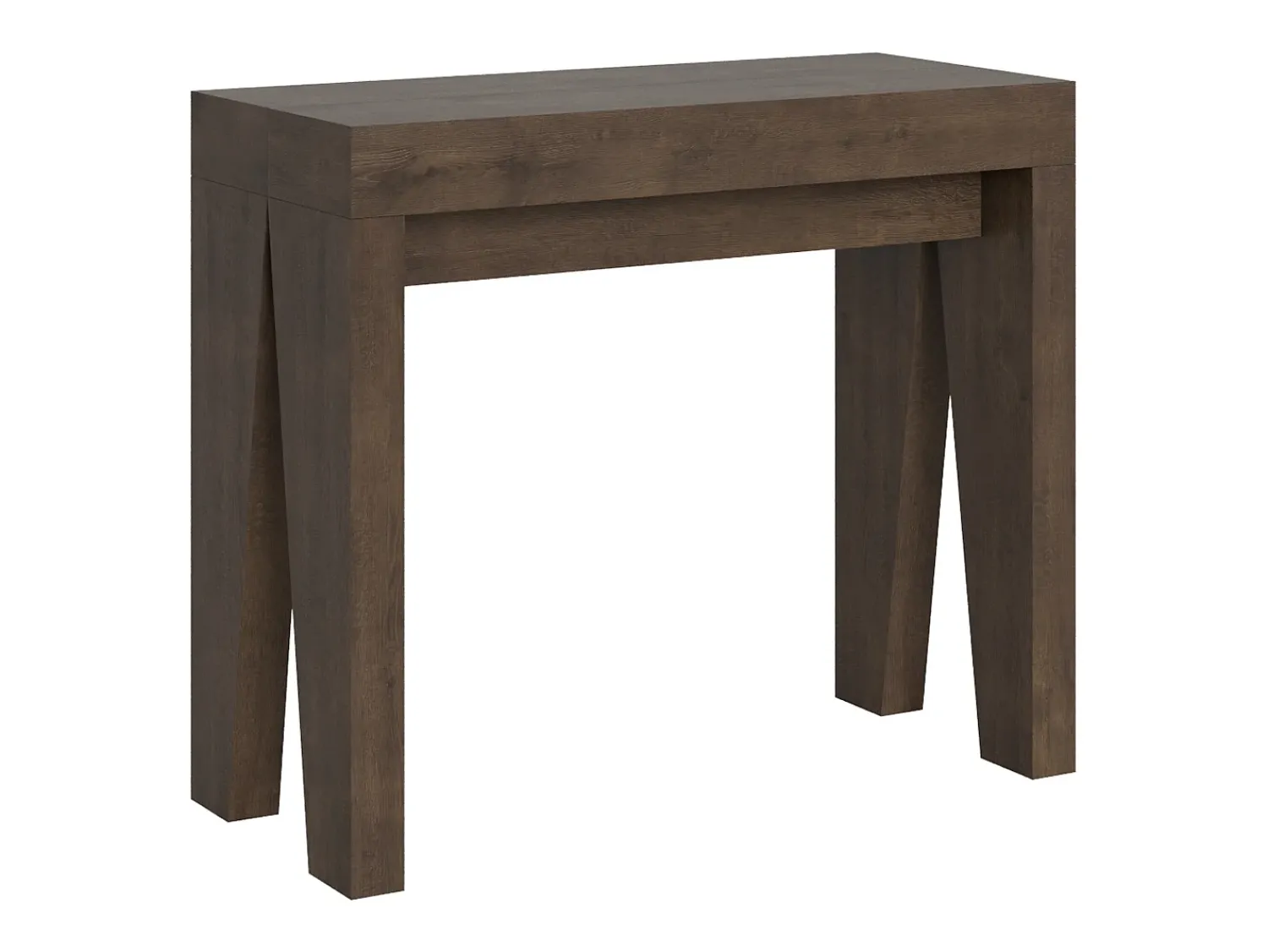 ITAMOBY Mesa consola extensível 90x40/196 cm Naxy Small Nogueira^ Consola