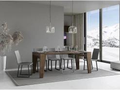 ITAMOBY Mesa consola extensível 90x40/196 cm Naxy Small Nogueira^ Consola