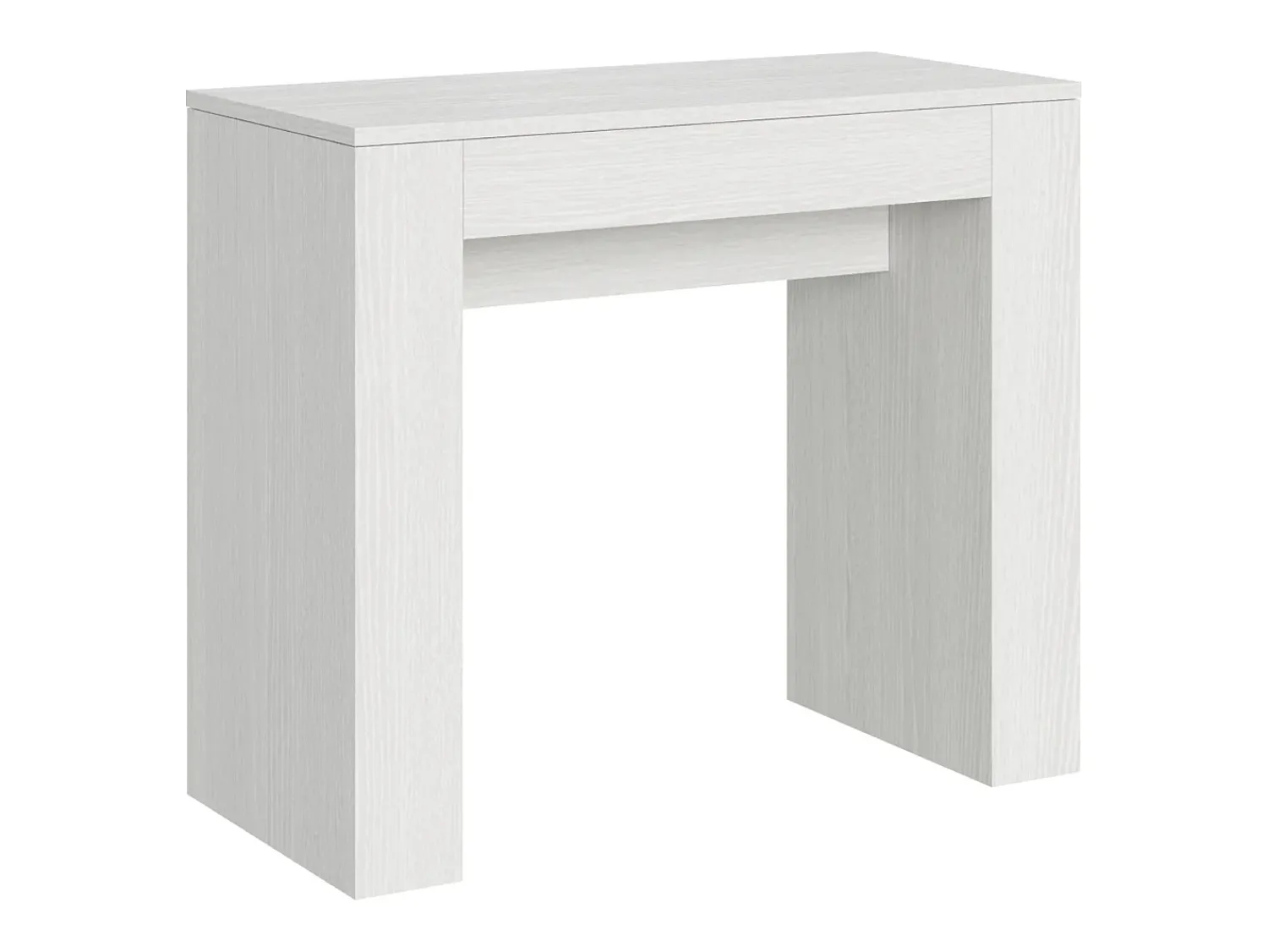 Consola|ITAMOBY Mesa consola extensível 90x42/302 cm Modem Cinza Branca Branco