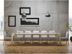 Discount ITAMOBY Mesa consola extensível 90x42/302 cm Isotta Cinza Branca Branco