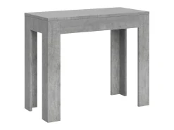 Ityhome Mesa consola extensível 90x42/198 cm Bora Small cimento^ Consola