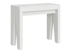 ITAMOBY Mesa consola extensível 90x40/196 cm Naxy Small Cinza Branca Branco
