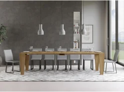 ITAMOBY Mesa consola extensível 90x40/300 cm Spimbo Carvalho Natural^ Consola