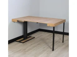 Consola|ITAMOBY Mesa consola extensível 90x40/300 cm Capital Carvalho Natural quadro Antracite Natural claro