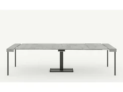 Consola|ITAMOBY Mesa consola extensível 90x40/300 cm Capital Carvalho Natural quadro Antracite Natural claro
