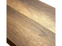 Consola*ITAMOBY Mesa consola extensível 90x40/196 cm Tecno Small Nogueira quadro Antracite Natural escuro