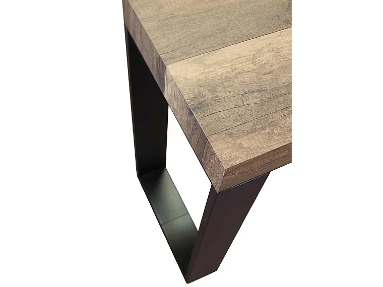 Consola*ITAMOBY Mesa consola extensível 90x40/196 cm Tecno Small Nogueira quadro Antracite Natural escuro