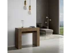 Hot ITAMOBY Mesa consola extensível 90x42/302 cm Modem Nogueira Natural escuro