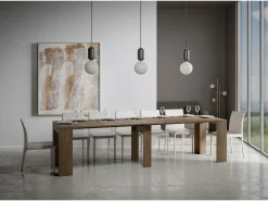 Hot ITAMOBY Mesa consola extensível 90x42/302 cm Modem Nogueira Natural escuro