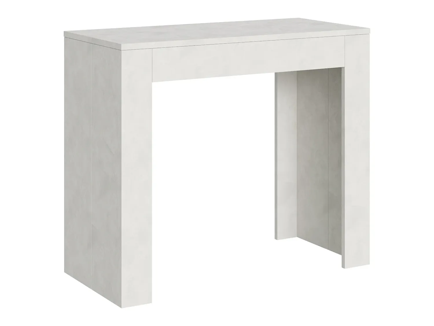 Consola*ITAMOBY Mesa consola extensível 90x42/302 cm Emy Espatulado Branco