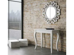 Consola|ITAMOBY Mesa consola extensível 90x48/308 cm Olanda Cinza Branca Branco