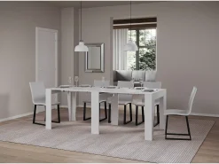 Best ITAMOBY Mesa consola extensível 90x25/211 cm Anea Cinza Branca extensões internas Branco
