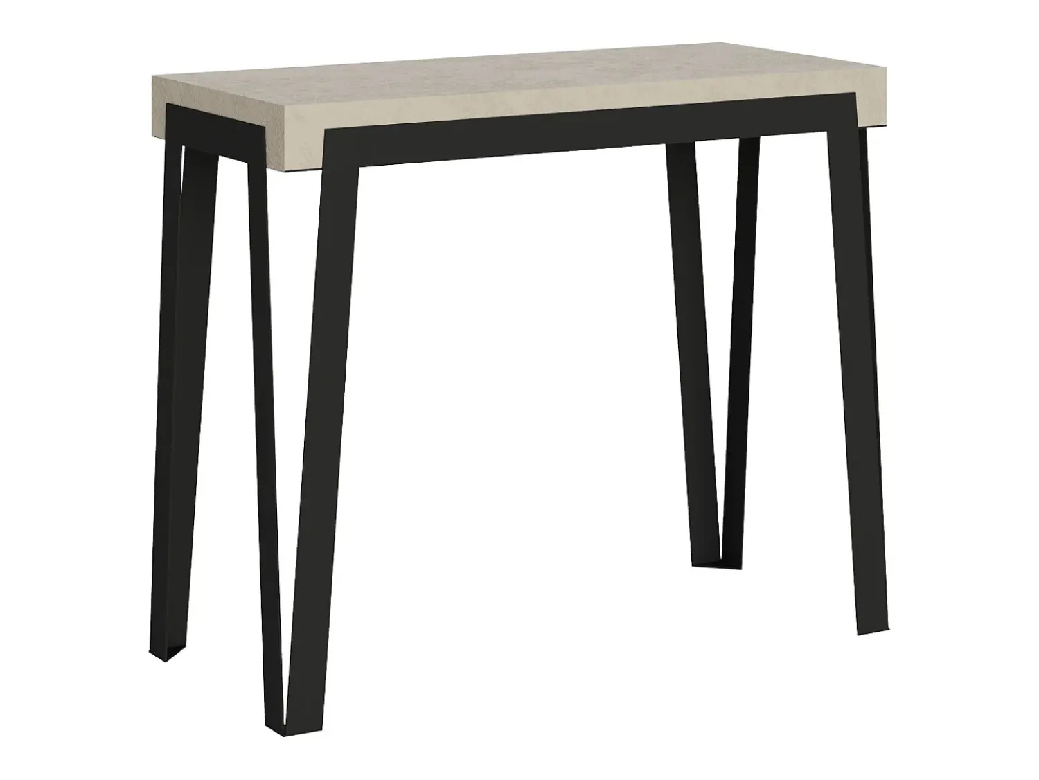 ITAMOBY Mesa consola extensível 90x40/196 cm Rio Small Cachemira quadro Antracite^ Consola